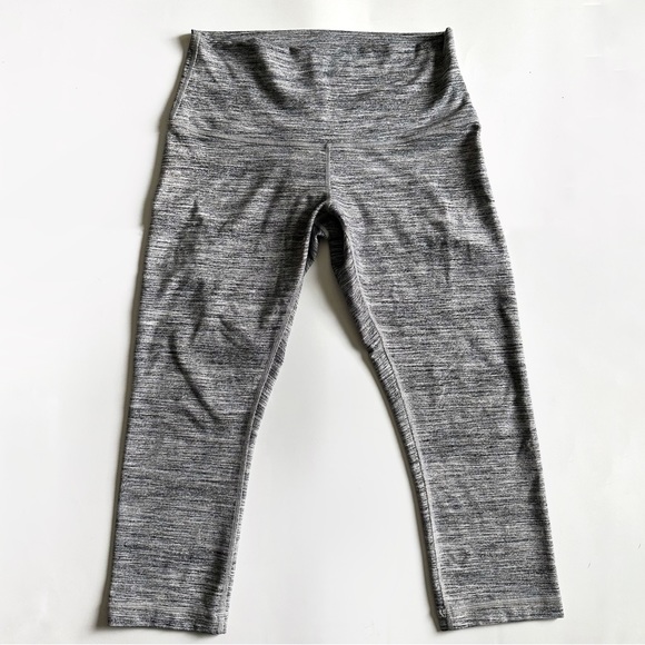 •LULULEMON• Wunder Under Hi Rise Crop 21” Space Dye Camo Grey Size 10 - Picture 7 of 10